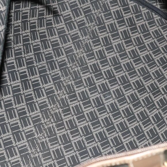 Dunhill Boston Bag PVC Brown Auth am8180 - Picture 10 of 16